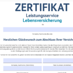 Zertifikat-Leistungsservice