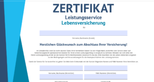 Zertifikat-Leistungsservice
